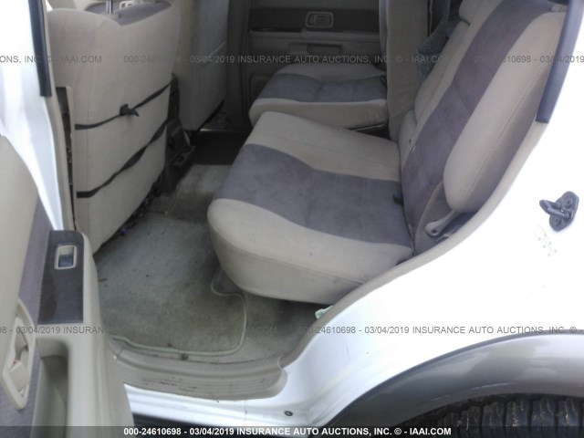 JN8AR07S9XW364026 - 1999 NISSAN PATHFINDER LE/SE/XE WHITE photo 8