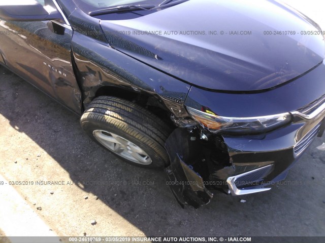 1G1ZB5ST7JF252051 - 2018 CHEVROLET MALIBU LS BLACK photo 6