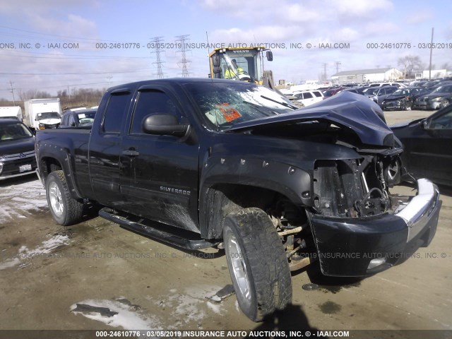 1GCEK29019Z291700 - 2009 CHEVROLET SILVERADO K1500 LT BLACK photo 1