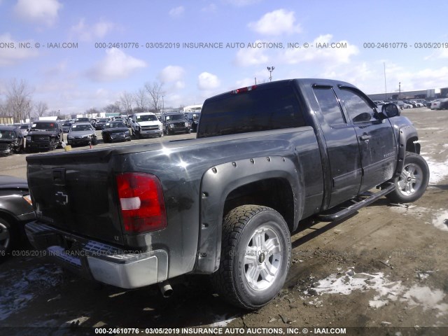 1GCEK29019Z291700 - 2009 CHEVROLET SILVERADO K1500 LT BLACK photo 4