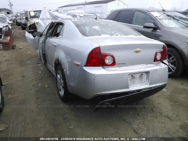 1G1ZB5E14BF182908 - 2011 CHEVROLET MALIBU LS SILVER photo 3