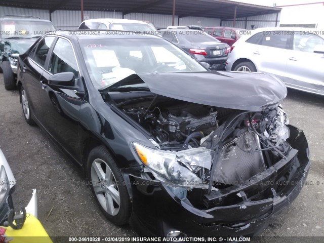 4T1BF1FK1CU605630 - 2012 TOYOTA CAMRY SE/LE/XLE BLACK photo 1