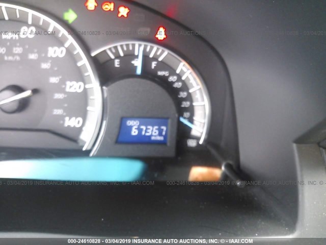 4T1BF1FK1CU605630 - 2012 TOYOTA CAMRY SE/LE/XLE BLACK photo 7