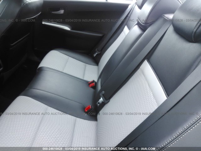 4T1BF1FK1CU605630 - 2012 TOYOTA CAMRY SE/LE/XLE BLACK photo 8