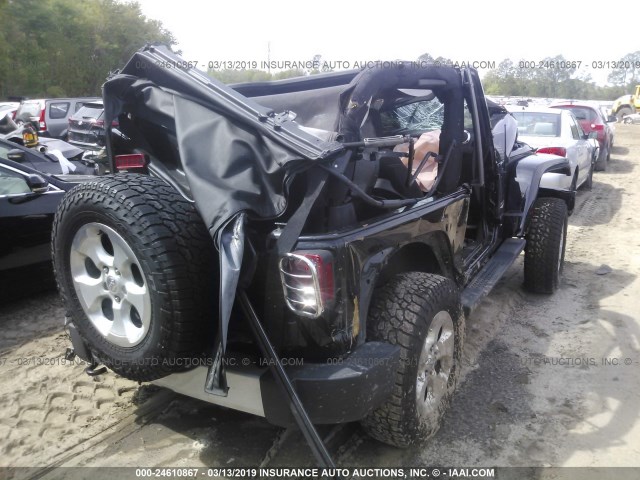 1C4AJWBG9FL509283 - 2015 JEEP WRANGLER SAHARA BLACK photo 4