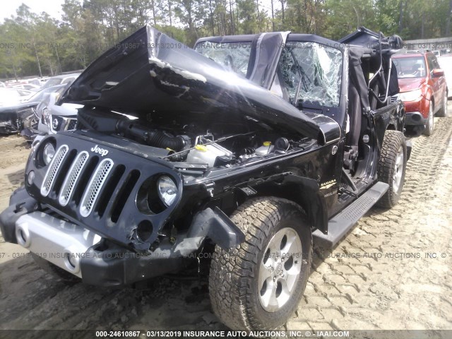 1C4AJWBG9FL509283 - 2015 JEEP WRANGLER SAHARA BLACK photo 6