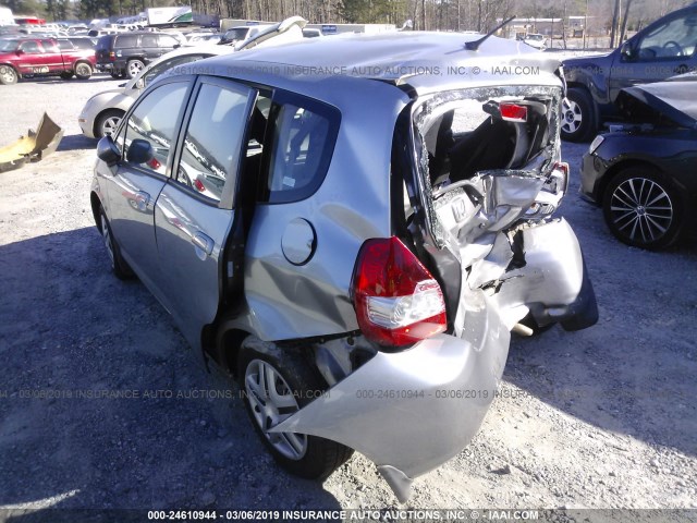 JHMGD37448S010154 - 2008 HONDA FIT SILVER photo 3