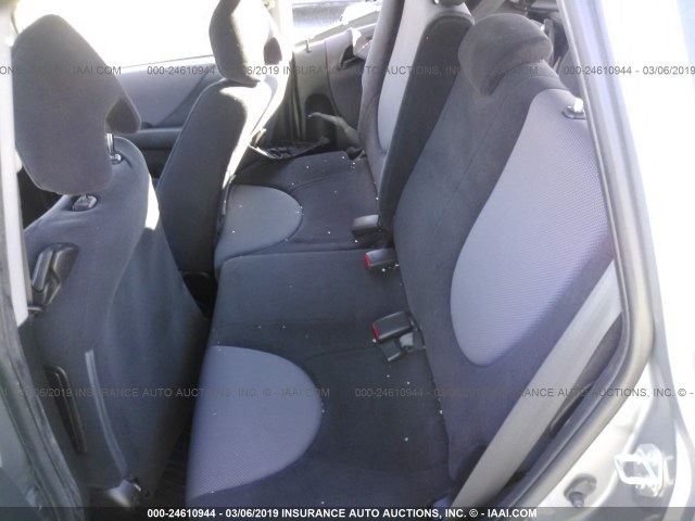 JHMGD37448S010154 - 2008 HONDA FIT SILVER photo 8