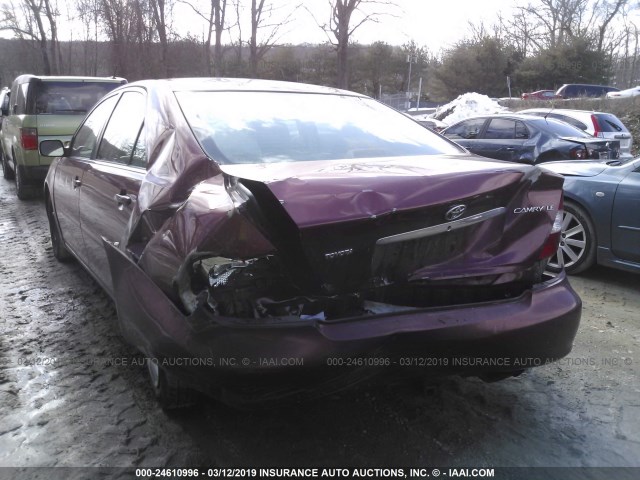 4T1BE32K32U026741 - 2002 TOYOTA CAMRY LE/XLE/SE RED photo 6