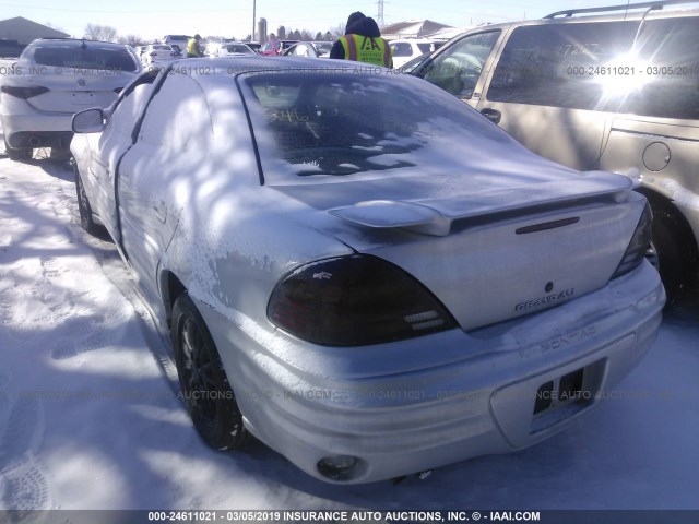 1G2NF52T51M527247 - 2001 PONTIAC GRAND AM SE1 SILVER photo 3