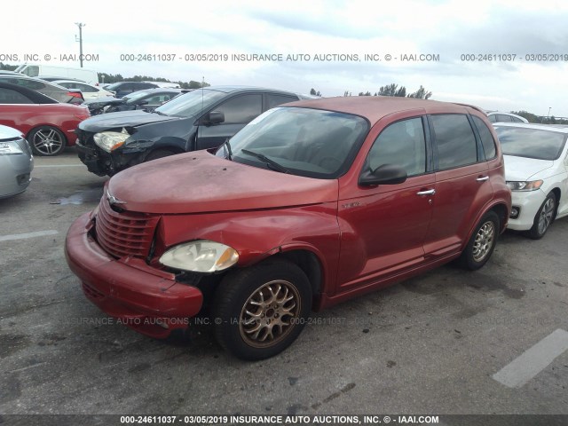 3C4FY48B82T309432 - 2002 CHRYSLER PT CRUISER CLASSIC RED photo 2