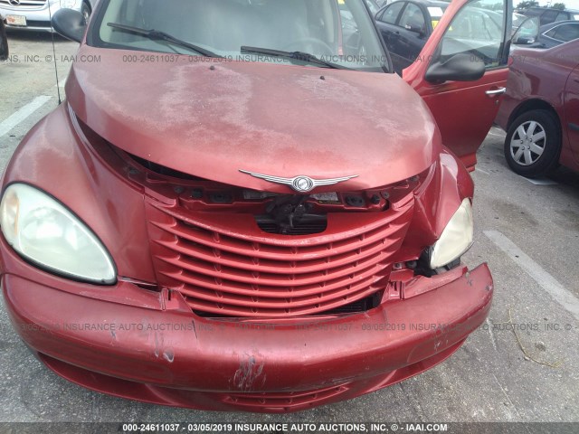 3C4FY48B82T309432 - 2002 CHRYSLER PT CRUISER CLASSIC RED photo 6