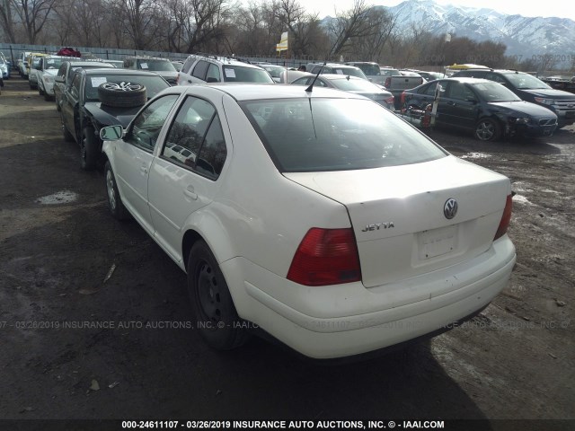 3VWRB69M82M096760 - 2002 VOLKSWAGEN JETTA GL WHITE photo 3