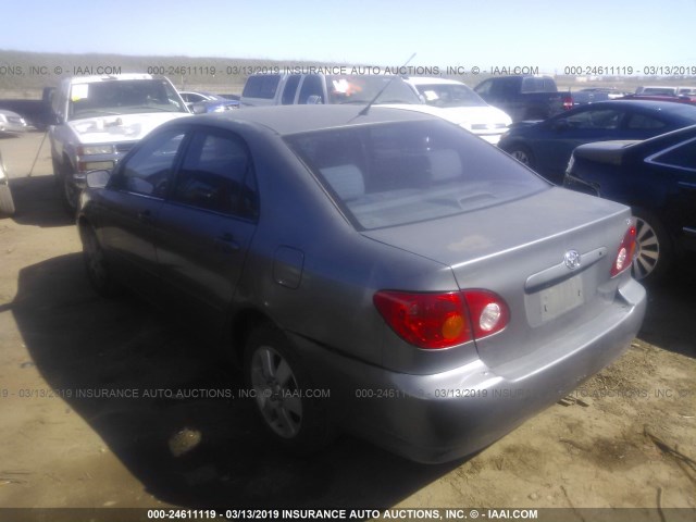 1NXBR38E23Z100951 - 2003 TOYOTA COROLLA CE/LE/S GRAY photo 3