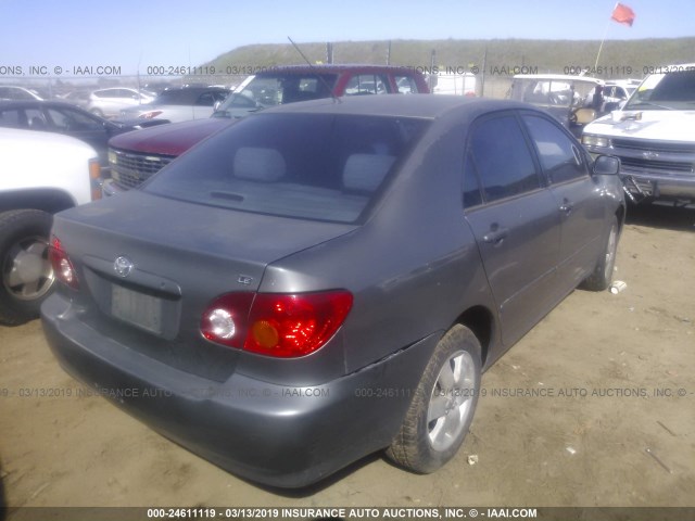 1NXBR38E23Z100951 - 2003 TOYOTA COROLLA CE/LE/S GRAY photo 4