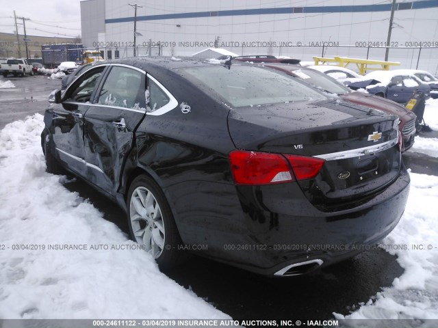 2G1145S33H9182056 - 2017 CHEVROLET IMPALA PREMIER BLACK photo 3