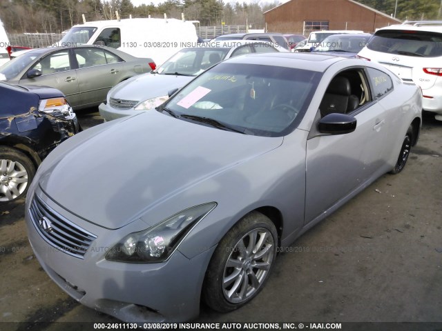 JN1CV6EL9AM150545 - 2010 INFINITI G37 GRAY photo 2