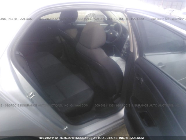 1G1ZC5E0XCF197404 - 2012 CHEVROLET MALIBU 1LT 银色 照片 8
