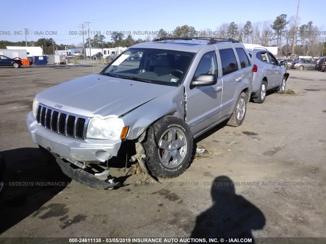 1J8HR58227C590344 - 2007 JEEP GRAND CHEROKEE LIMITED SILVER photo 2