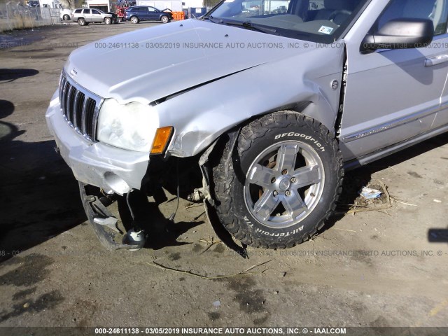 1J8HR58227C590344 - 2007 JEEP GRAND CHEROKEE LIMITED SILVER photo 6
