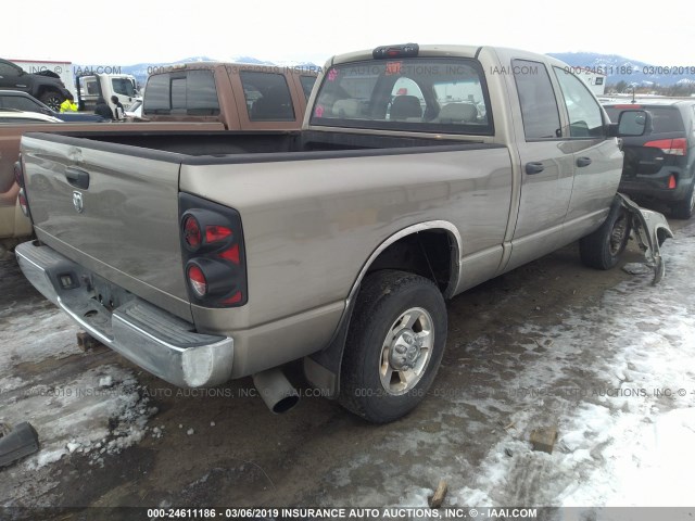 3D7KS28A88G184399 - 2008 DODGE RAM 2500 ST/SLT BROWN photo 4