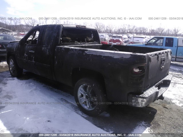 1GCRKSE79DZ106967 - 2013 CHEVROLET SILVERADO K1500 LT BLACK photo 3