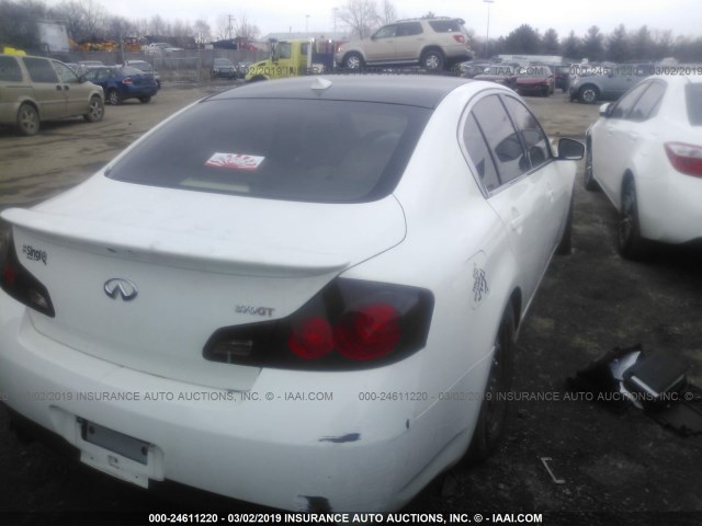 JNKCV61FX9M360241 - 2009 INFINITI G37 WHITE photo 4