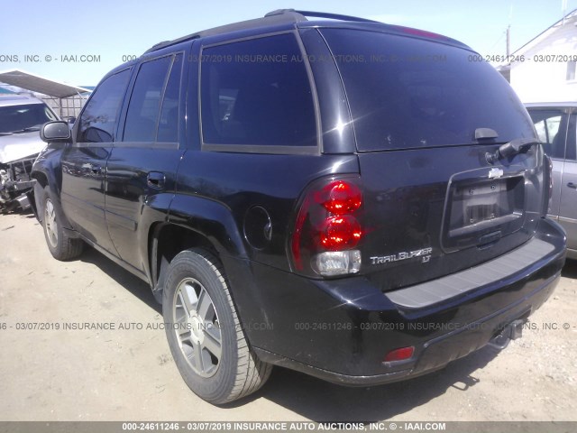 1GNDT13S272287259 - 2007 CHEVROLET TRAILBLAZER LS/LT BLACK photo 3