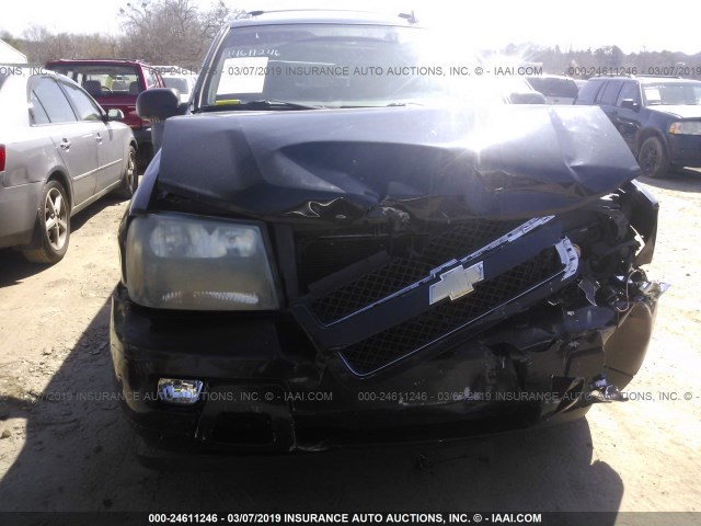 1GNDT13S272287259 - 2007 CHEVROLET TRAILBLAZER LS/LT BLACK photo 6