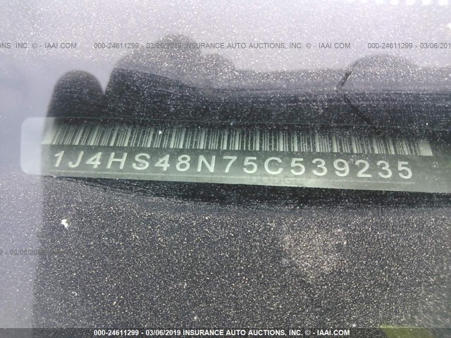 1J4HS48N75C539235 - 2005 JEEP GRAND CHEROKEE LAREDO/COLUMBIA/FREEDOM 蓝色 照片 9