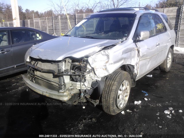 2HNYD18603H554994 - 2003 ACURA MDX TOURING SILVER photo 2