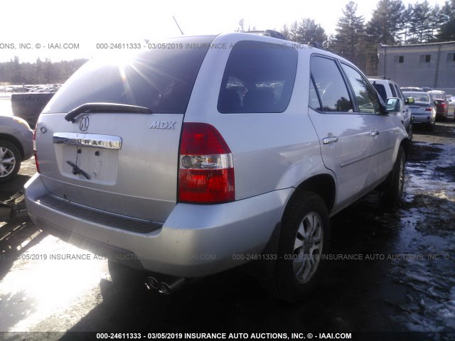 2HNYD18603H554994 - 2003 ACURA MDX TOURING SILVER photo 4