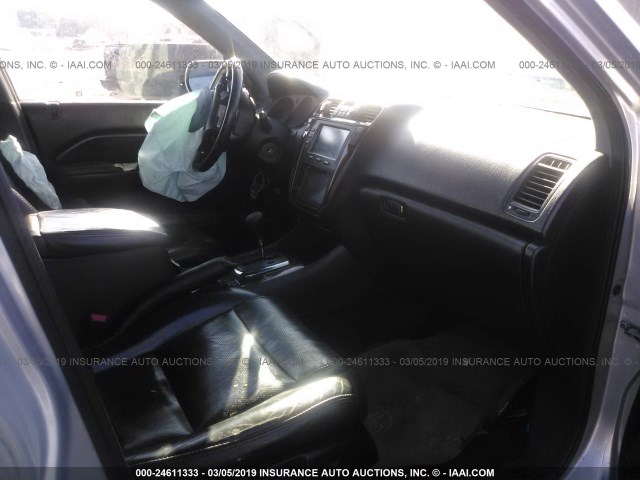 2HNYD18603H554994 - 2003 ACURA MDX TOURING SILVER photo 5