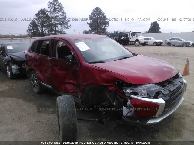 JA4AD2A36JZ004865 - 2018 MITSUBISHI OUTLANDER ES RED photo 6