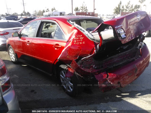 JTNBE46K173121490 - 2007 TOYOTA CAMRY NEW GENERAT CE/LE/XLE/SE RED photo 3