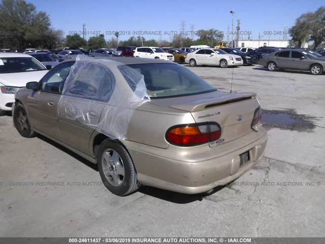 1G1NE52J92M682911 - 2002 CHEVROLET MALIBU LS TAN photo 3