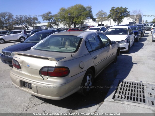 1G1NE52J92M682911 - 2002 CHEVROLET MALIBU LS TAN photo 4