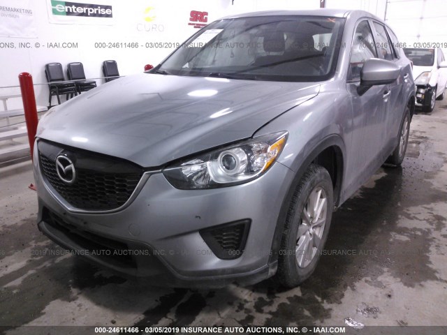 JM3KE4BE0E0376867 - 2014 MAZDA CX-5 SPORT GRAY photo 2