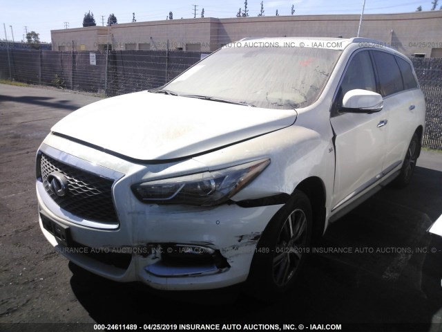 5N1AL0MN7GC532562 - 2016 INFINITI QX60 WHITE photo 2