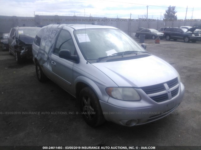 2D4GP44L46R750704 - 2006 DODGE GRAND CARAVAN SXT SILVER photo 1