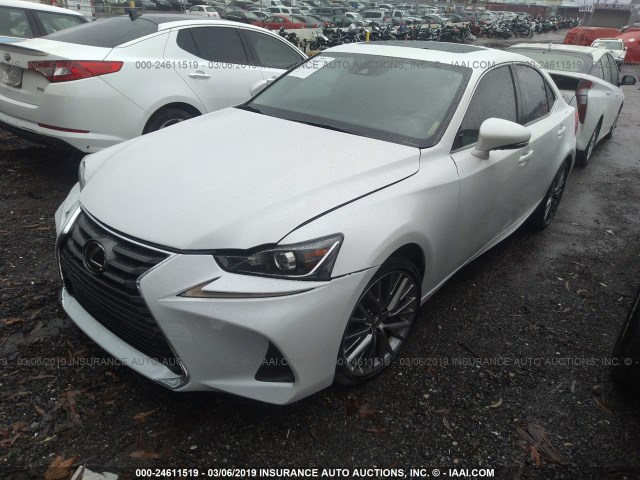 JTHBA1D25H5058030 - 2017 LEXUS IS 200T WHITE photo 2