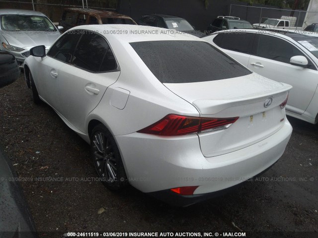 JTHBA1D25H5058030 - 2017 LEXUS IS 200T WHITE photo 3