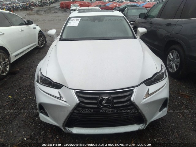 JTHBA1D25H5058030 - 2017 LEXUS IS 200T WHITE photo 6