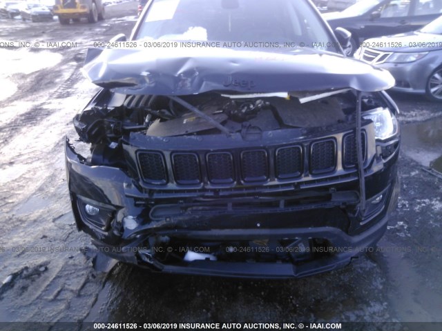 3C4NJDBB3JT314979 - 2018 JEEP COMPASS LATITUDE BLACK photo 6