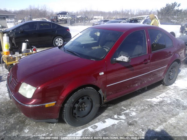 3VWRK69M85M018905 - 2005 VOLKSWAGEN JETTA GL RED photo 2