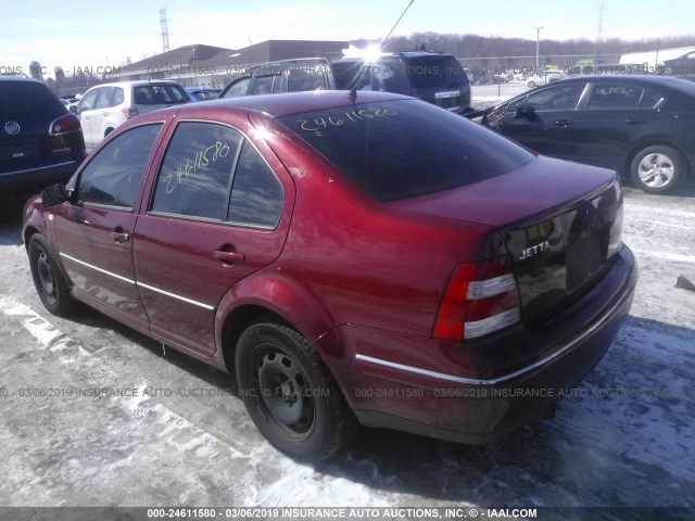 3VWRK69M85M018905 - 2005 VOLKSWAGEN JETTA GL RED photo 3