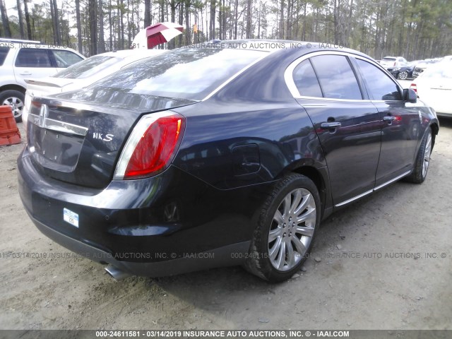 1LNHM93R39G633579 - 2009 LINCOLN MKS BLACK photo 4