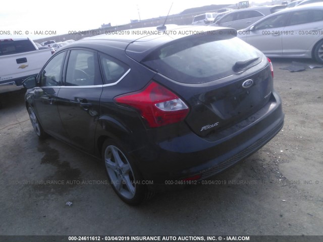 1FAHP3N23CL304894 - 2012 FORD FOCUS TITANIUM BLACK photo 3