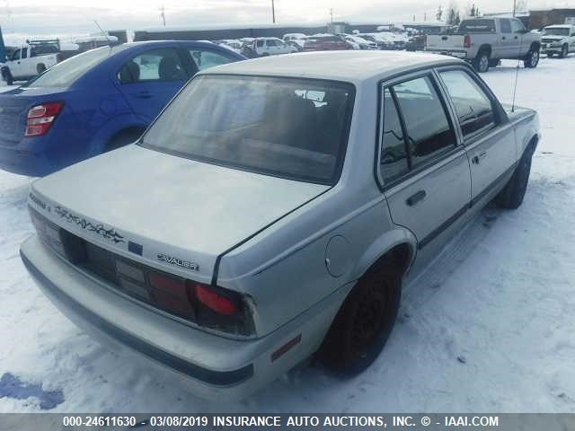 1G1JC54G5L7130375 - 1990 CHEVROLET CAVALIER VL SILVER photo 4