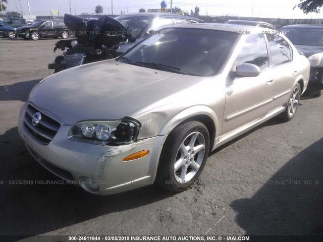 JN1DA31D23T512995 - 2003 NISSAN MAXIMA GLE/GXE/SE TAN photo 2